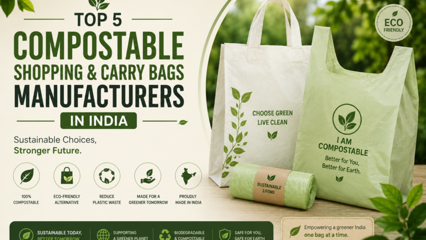 Top 5 Compostable Shopping & Carry Bags Manufacturers in india