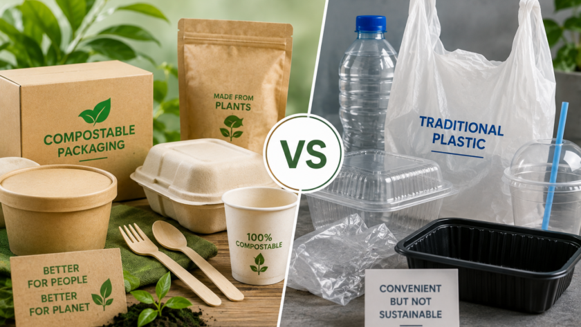 Compostable Packaging vs Traditional Plastic Which Solution Is Better for Modern Businesses in 2026