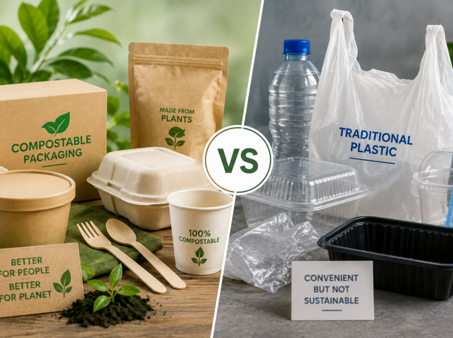 Compostable Packaging vs Traditional Plastic Which Solution Is Better for Modern Businesses in 2026
