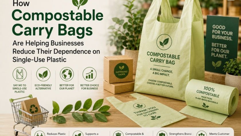 How Compostable Carry Bags Are Helping Businesses Reduce Their Dependence on Single-Use Plastic